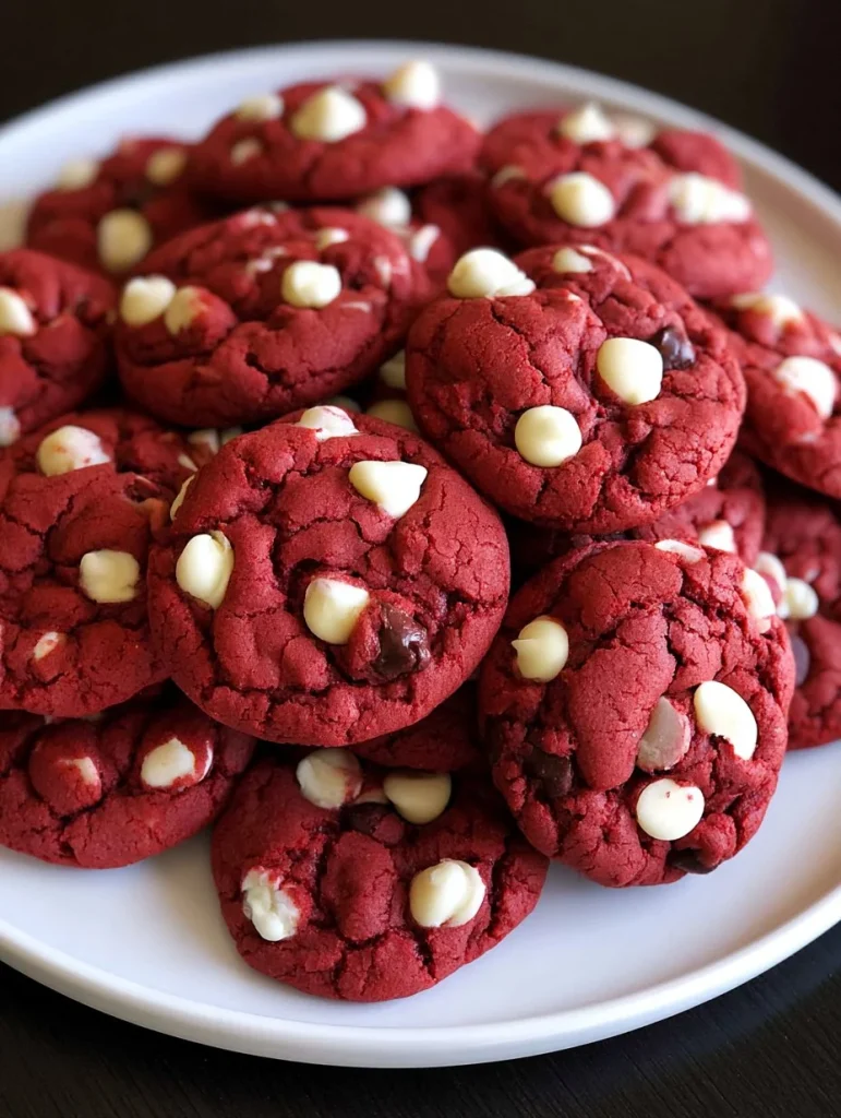 Galletas de mezcla para preparar pastel de terciopelo rojo con ingredientes frescos