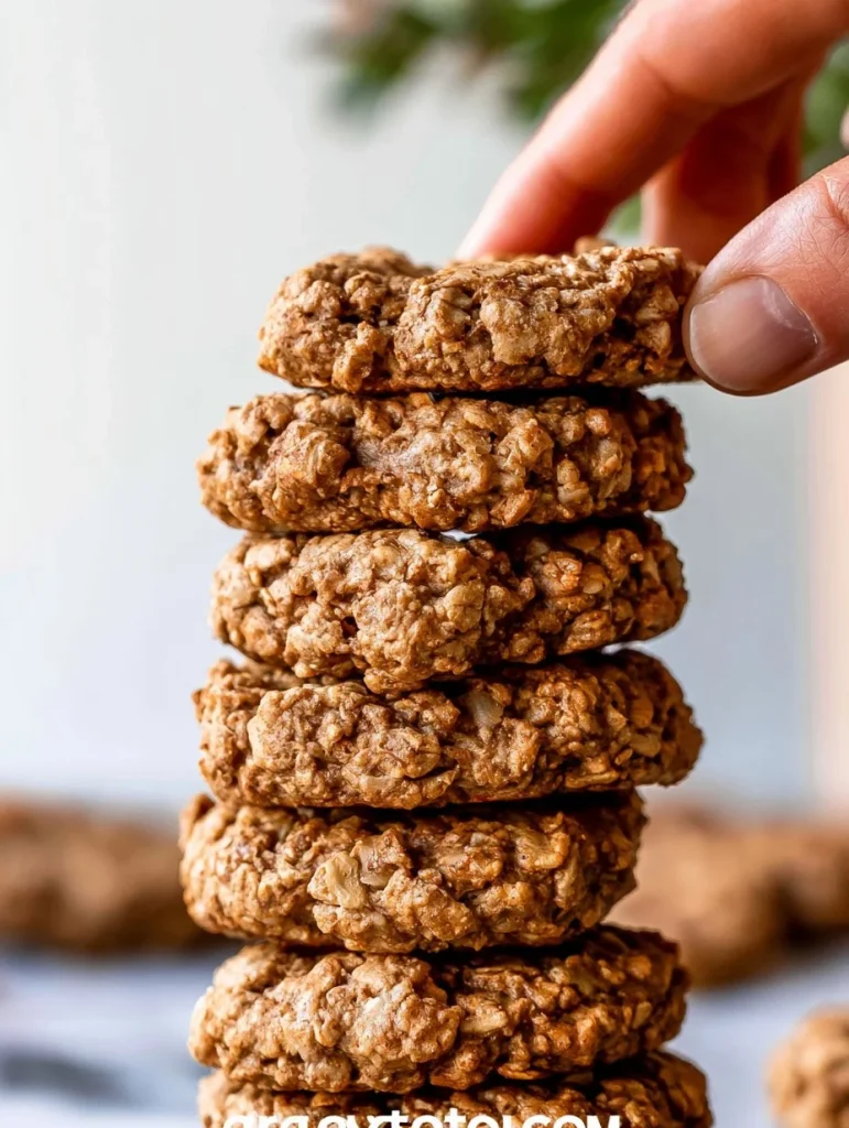 Galletas de proteína de avena recién horneadas, saludables y deliciosas.