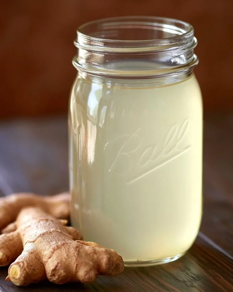 Receta de Ginger Ale casero con ingredientes naturales y burbujas refrescantes.