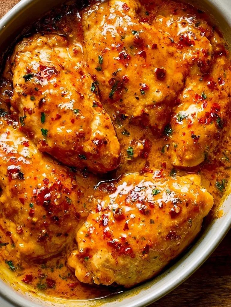 Receta de horno de pollo bang bang jugoso y sabroso