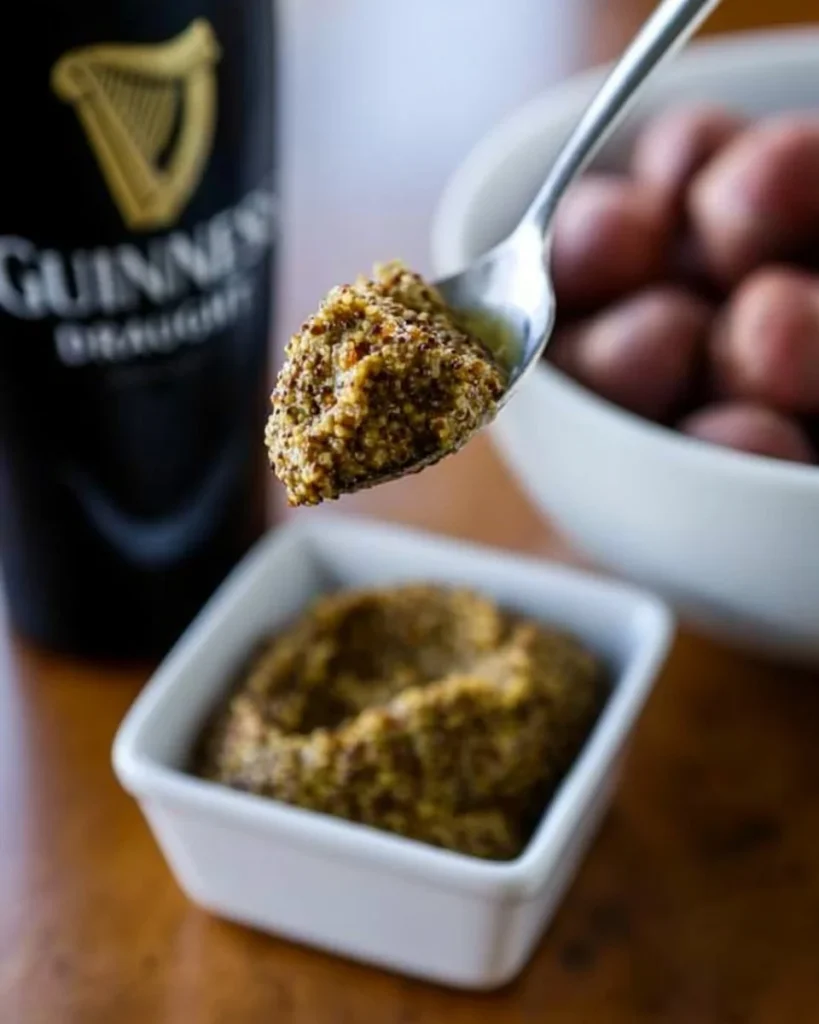 Receta de mostaza casera de Guinness con cerveza irlandesa