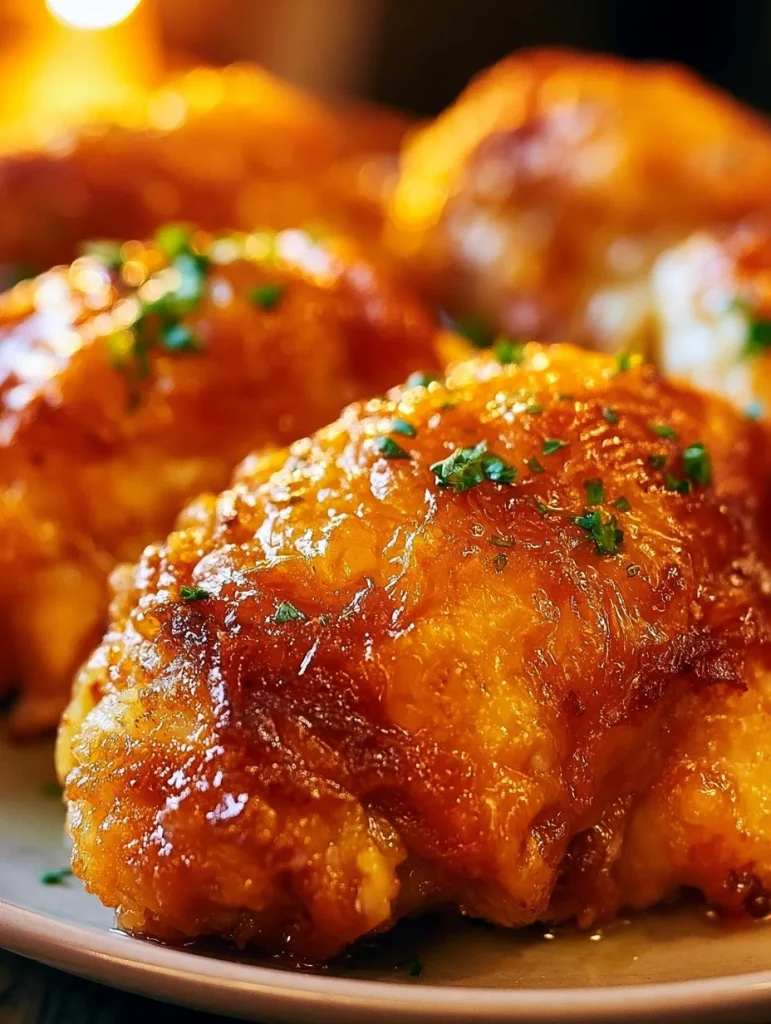 Muslos de Pollo al Estilo Ranchero servidos con guarniciones tradicionales.
