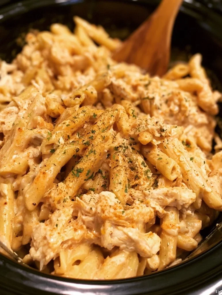 Receta de Pasta de Pollo Cajún en Olla de Cocción Lenta