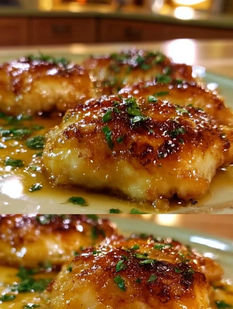 Pechuga de pollo mariposa al horno dorada y jugosa lista para servir