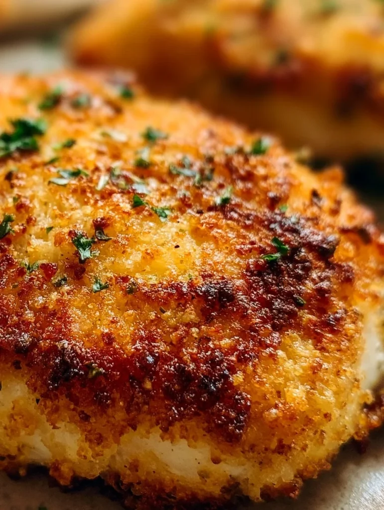 Pollo a la parmesana con costra crujiente al estilo Longhorn imitador