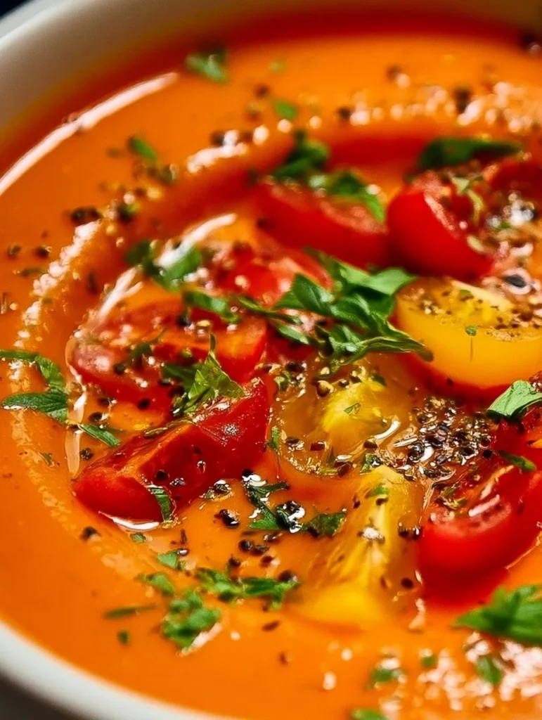 Receta de gazpacho fácil y vegano con ingredientes frescos