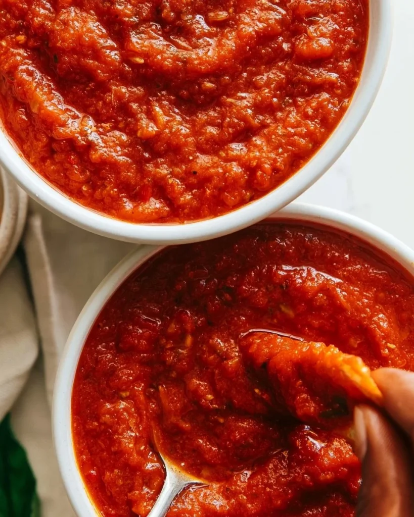 Receta de salsa marinara casera con ingredientes frescos y sabrosos