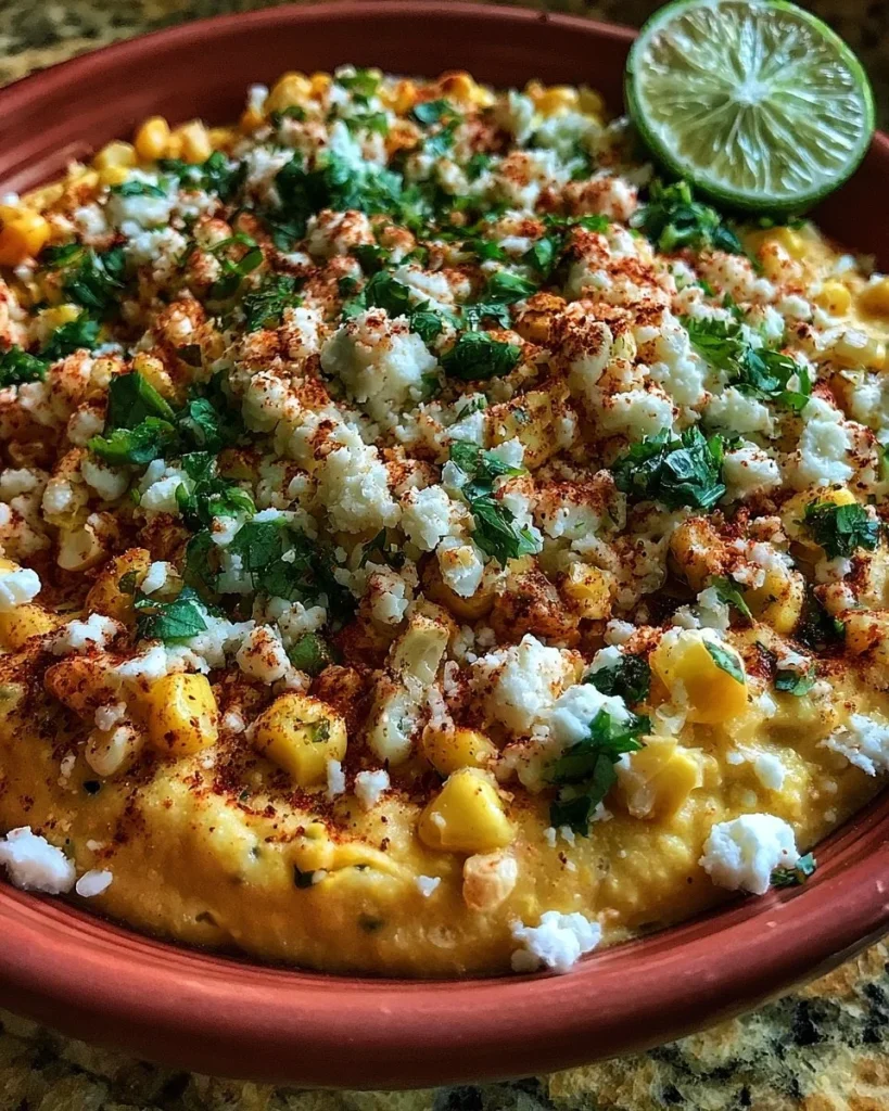 Sopa de elote estilo callejero cocinada en olla de cocción lenta