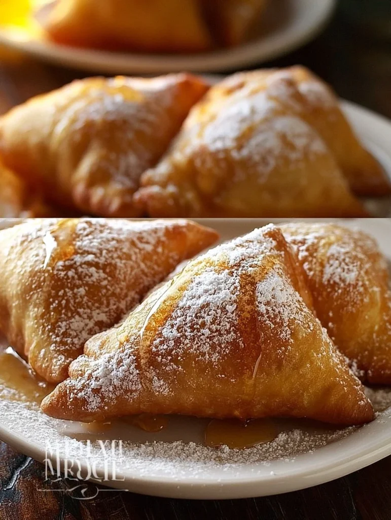Sopaipillas recién hechas, doradas y crujientes, servidas con miel.