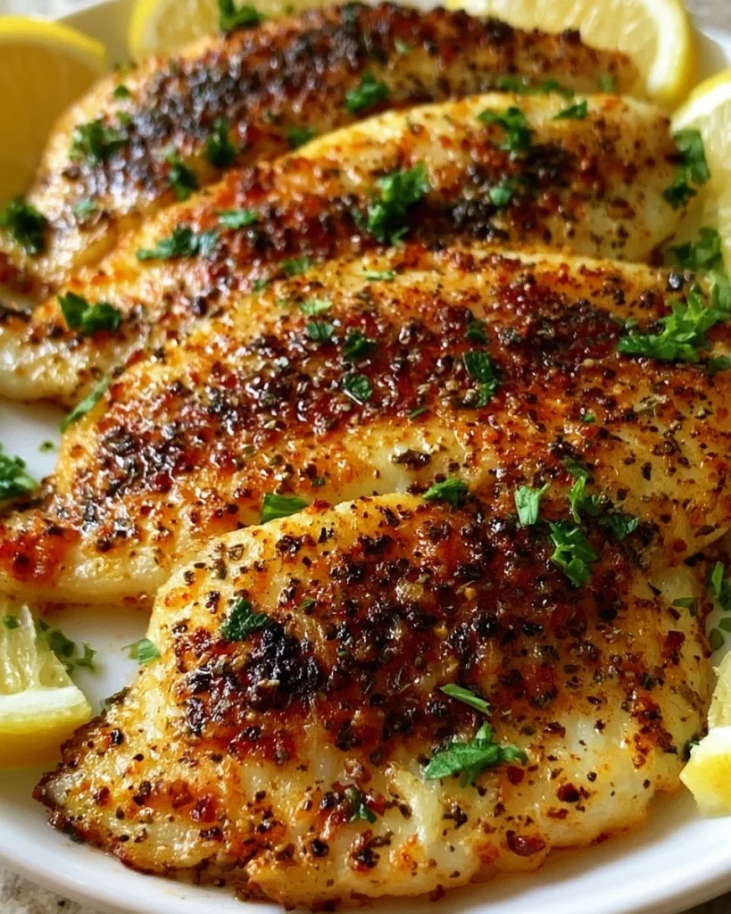 Tilapia a la parrilla con pimienta y limón, un plato sabroso y saludable.