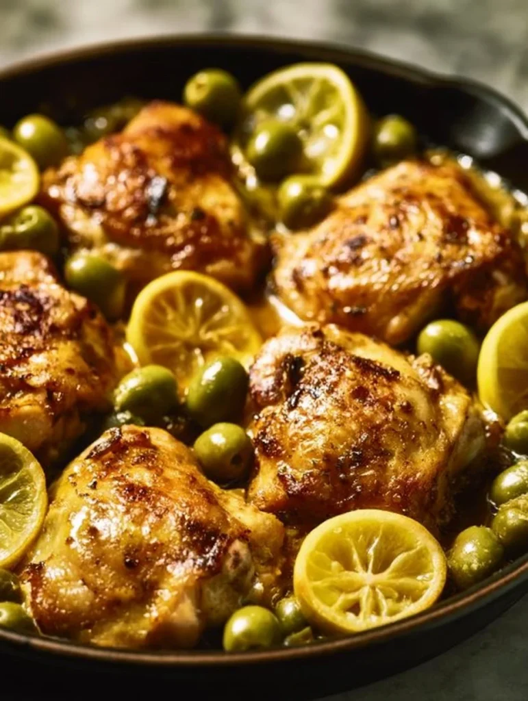 Plato de Pollo Marroquí con especias aromáticas y guarnición colorida