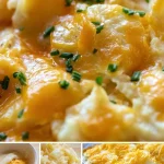 Puré de patatas gratinadas cremoso y quesoso