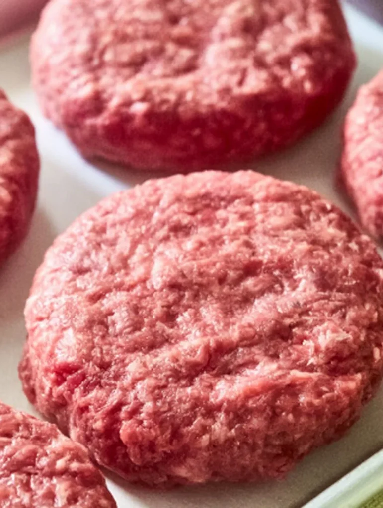 Deliciosa hamburguesa casera listada en la receta