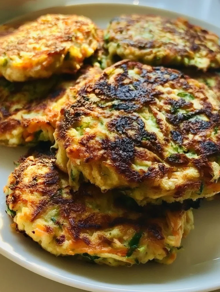 Tortillas crujientes de verduras koreanas en un plato colorido