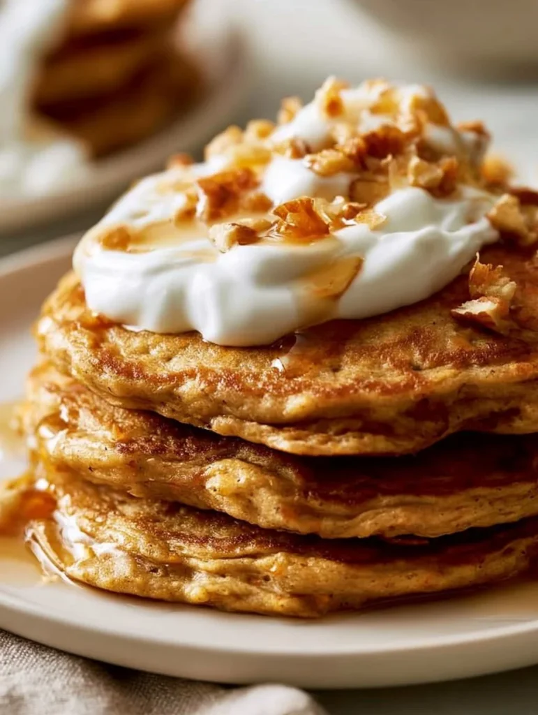 Tortitas de pastel de zanahoria recién horneadas y decoradas