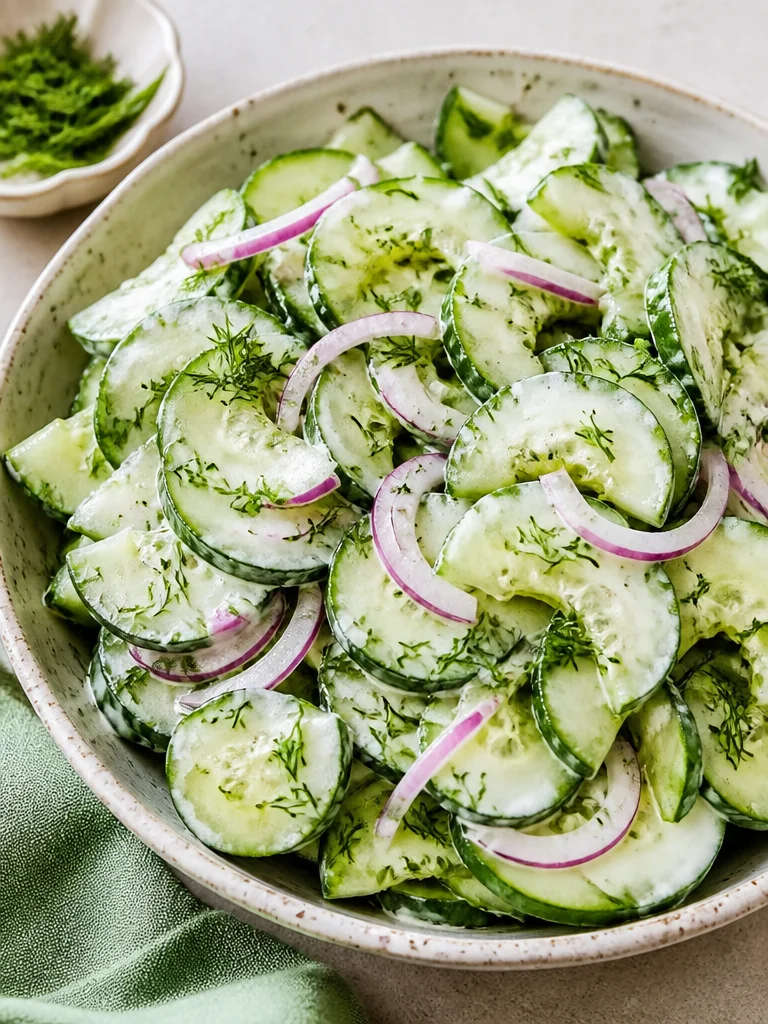 Ensalada de pepino y eneldo