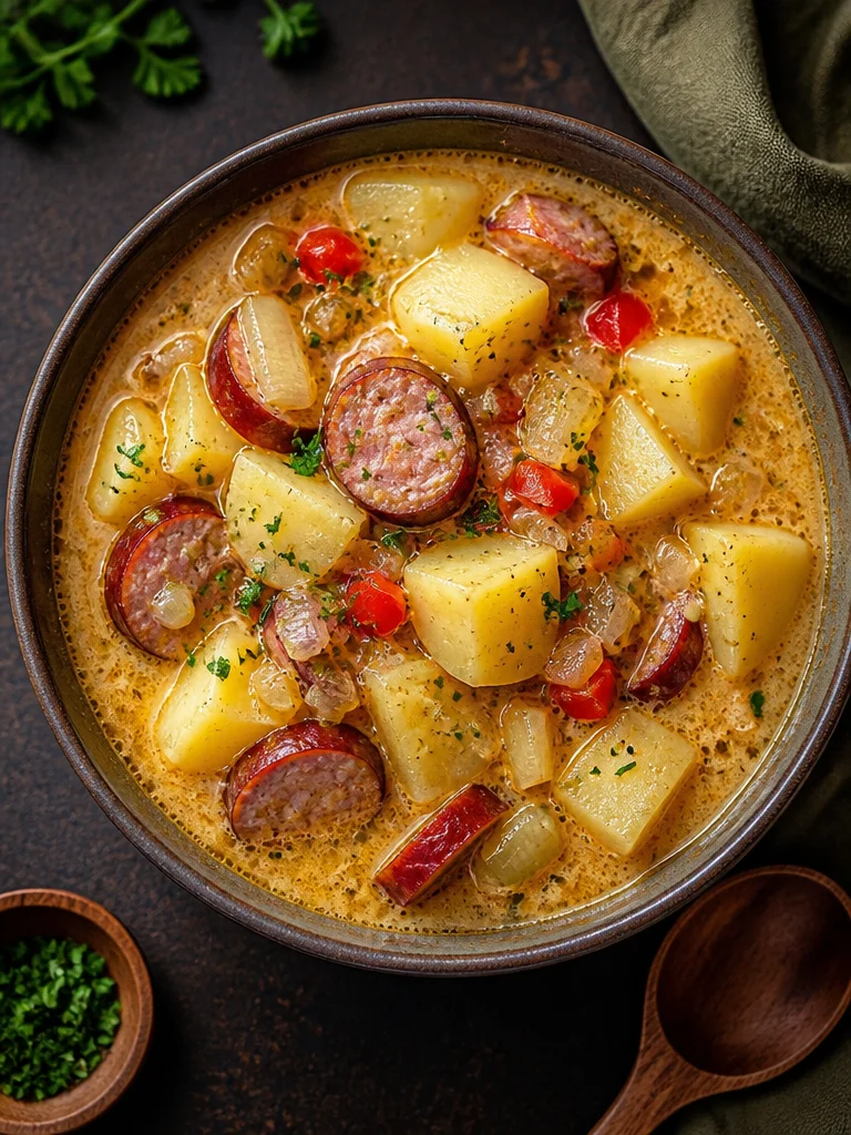 Sopa de papa cajún