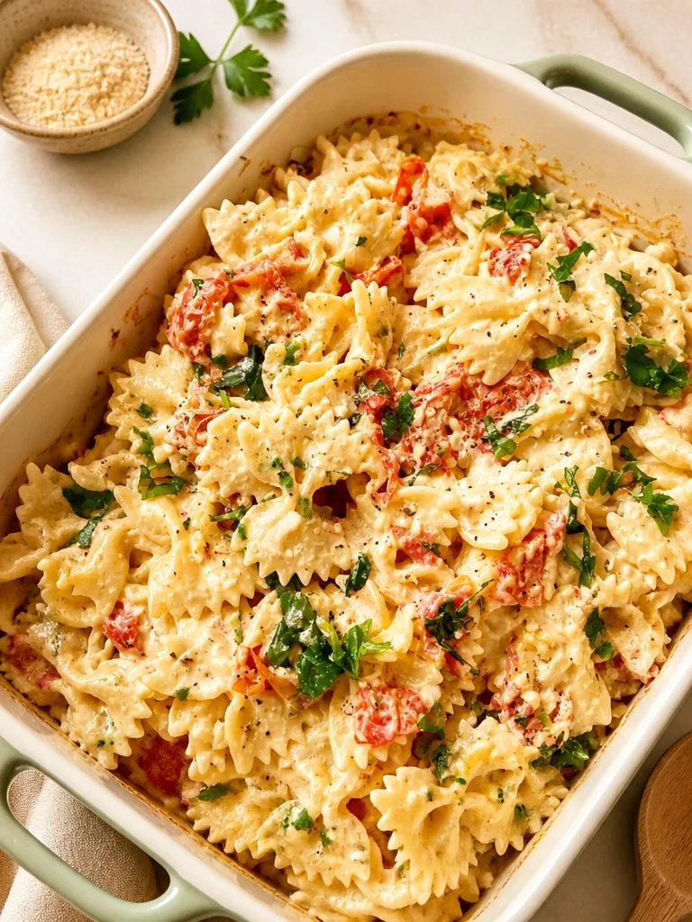 Pasta al feta al horno