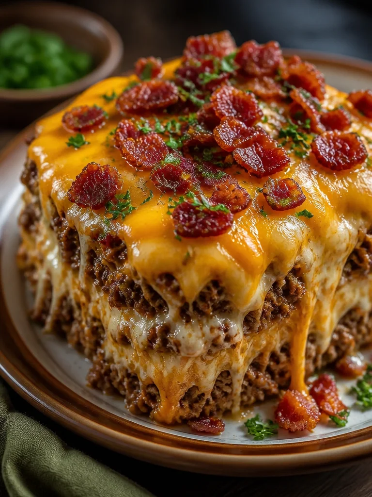 Cazuela de carne picada con queso