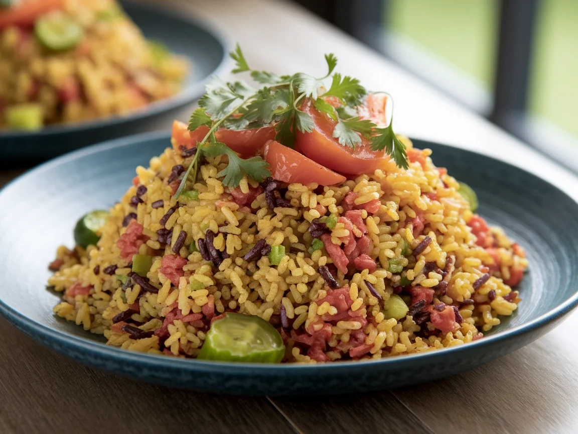 Arroz tres delicias en Thermomix