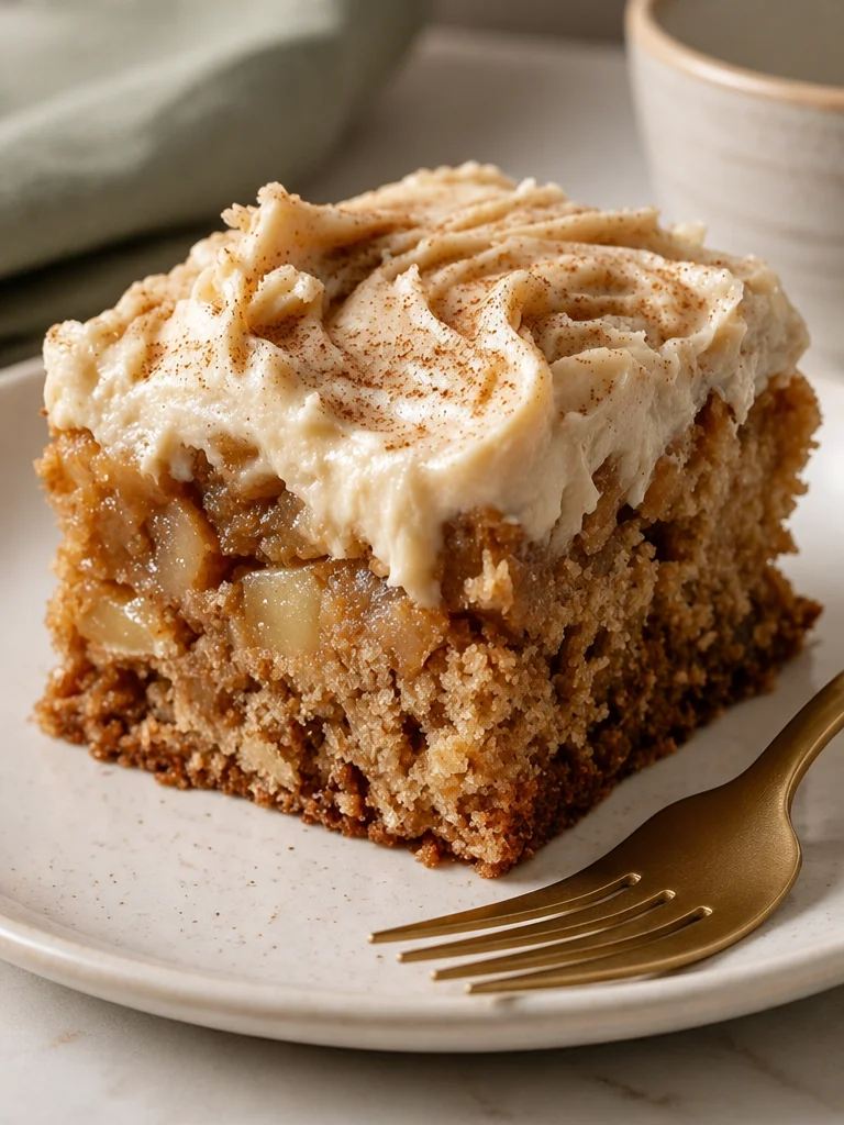 Blondies de manzana y canela