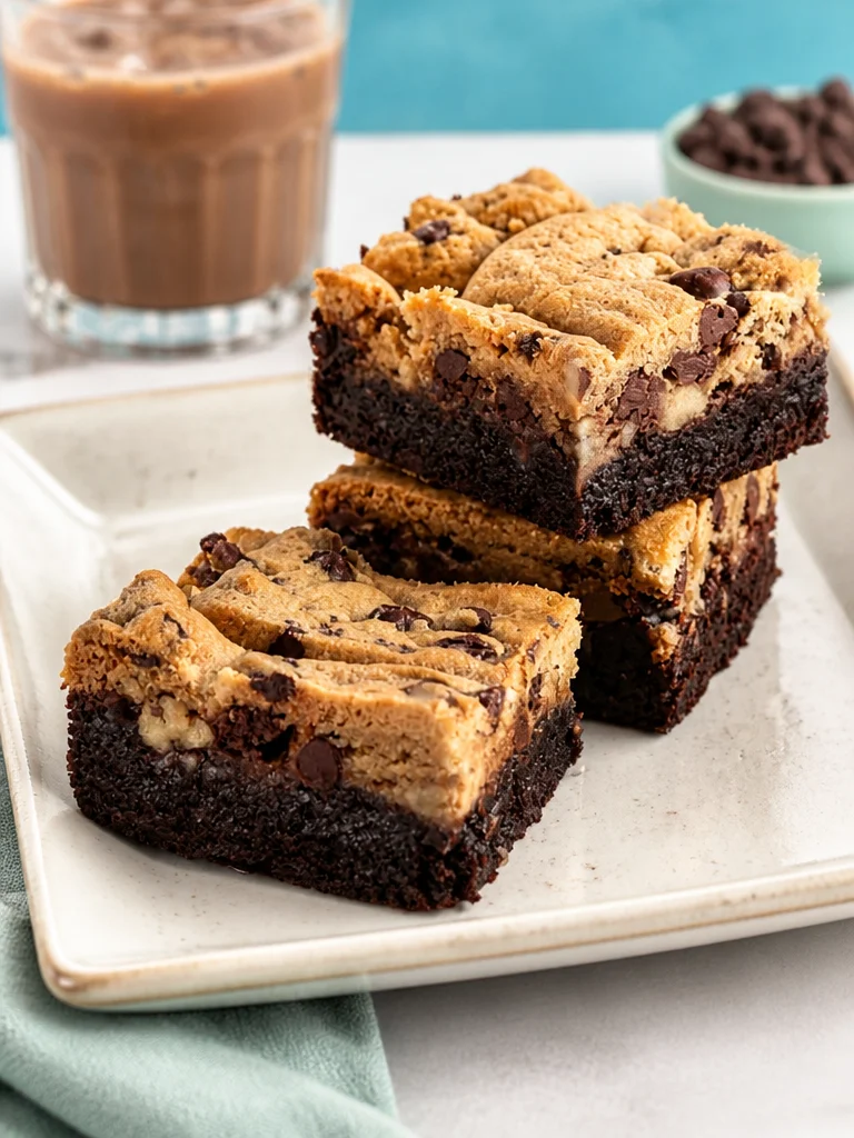 Deliciosas brookies que combinan brownie y galleta, perfectas para disfrutar