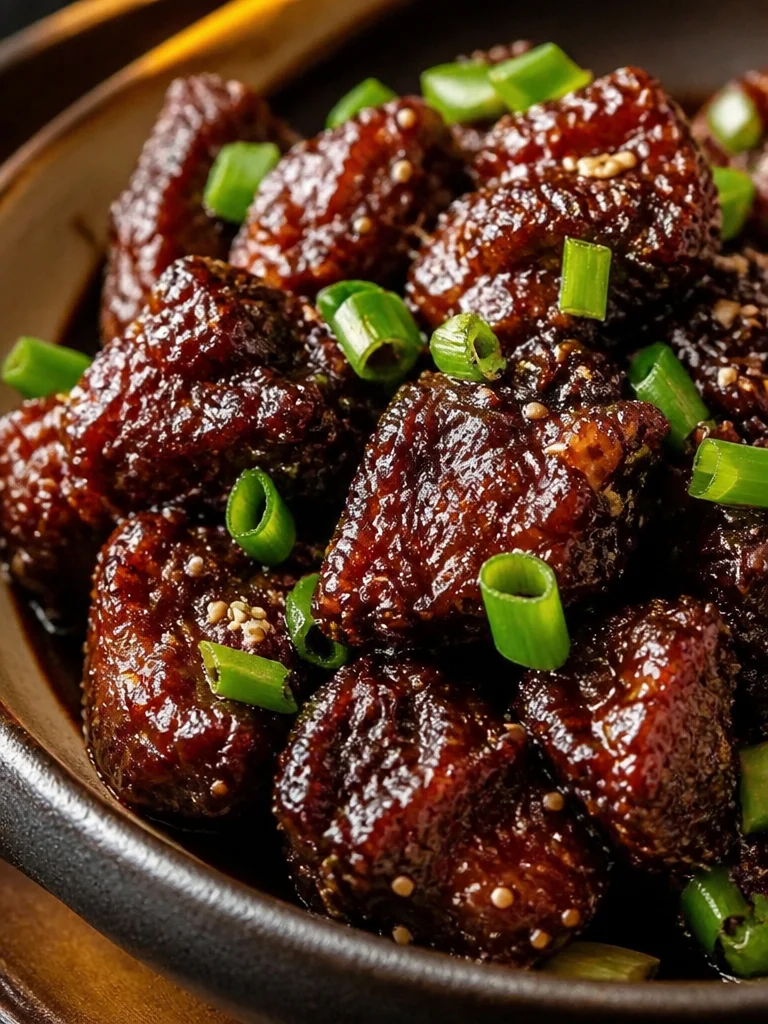 Crispy Rice Bowl with Ground Beef, Honey, and Garlic