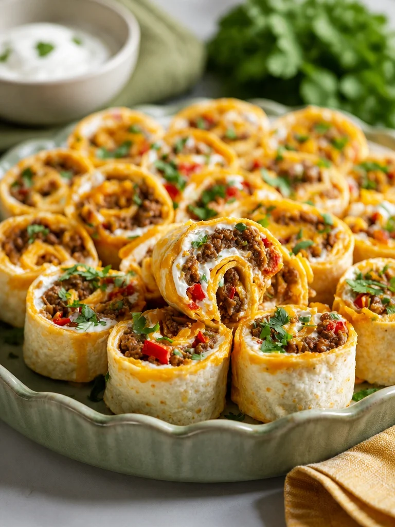 Deliciosos pinwheels enrollados llenos de sabor y color