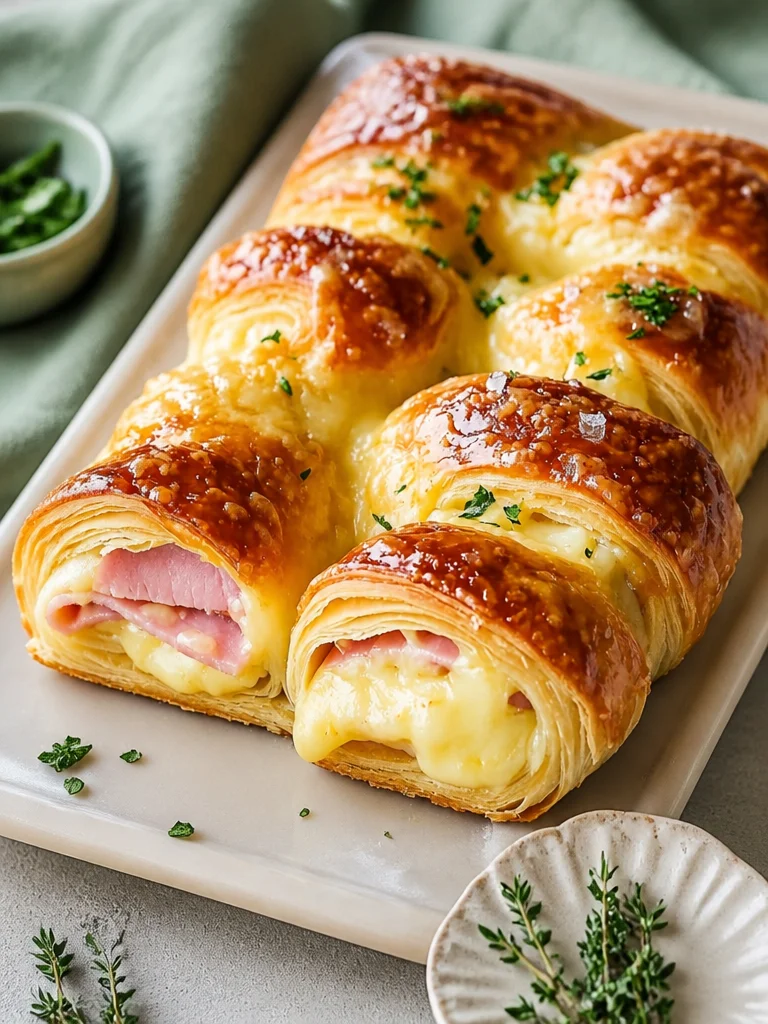 Receta de enrollados de jamón y queso, un plato delicioso y fácil de preparar.