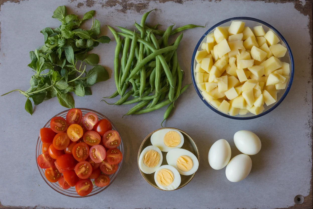Ensalada de Patatas y Judías Verdes