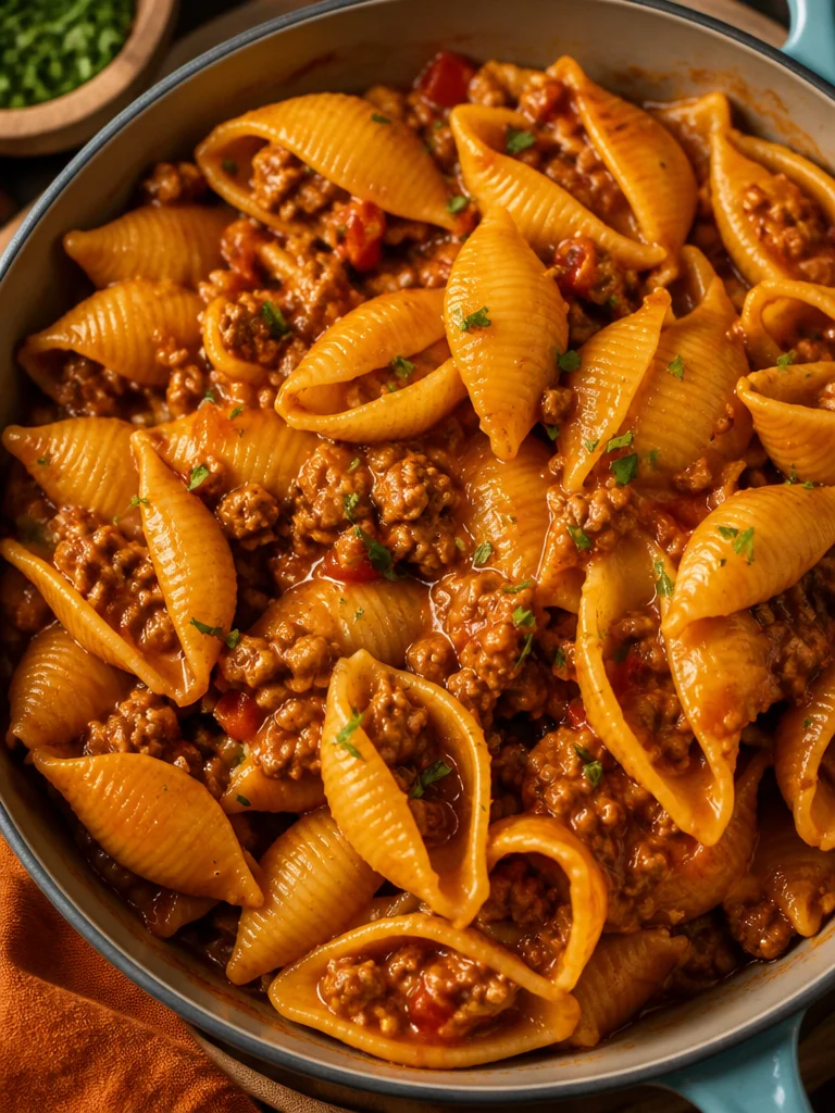 Plato de fácil Pasta Taco, una deliciosa fusión de pasta y tacos.