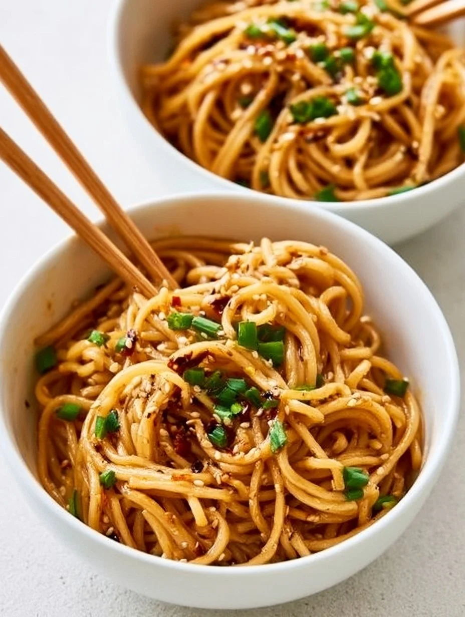 Fideos de Sésamo con Ajo