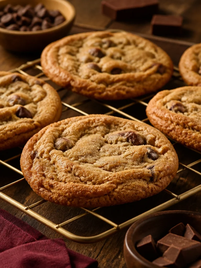 Galletas de chispas de chocolate ahumadas hechas en Traeger