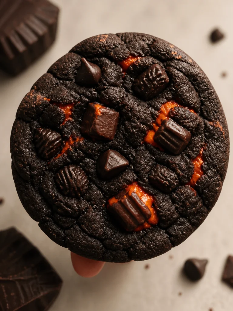 Galletas de chocolate Oreo decoradas para Halloween