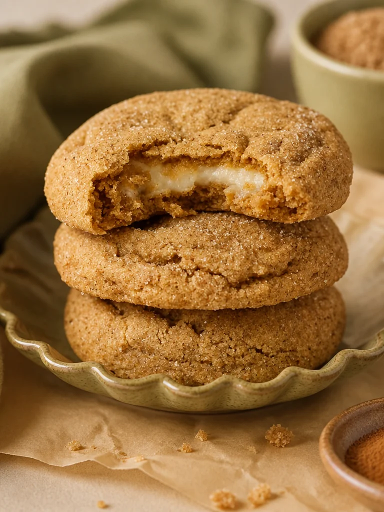 Galletas de queso crema de calabaza, masticables y deliciosas