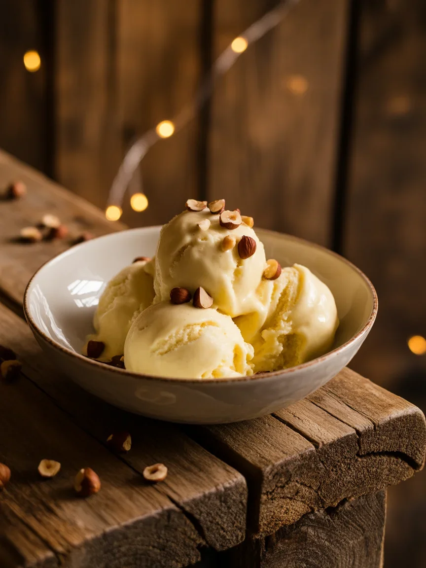 Helado de avellana