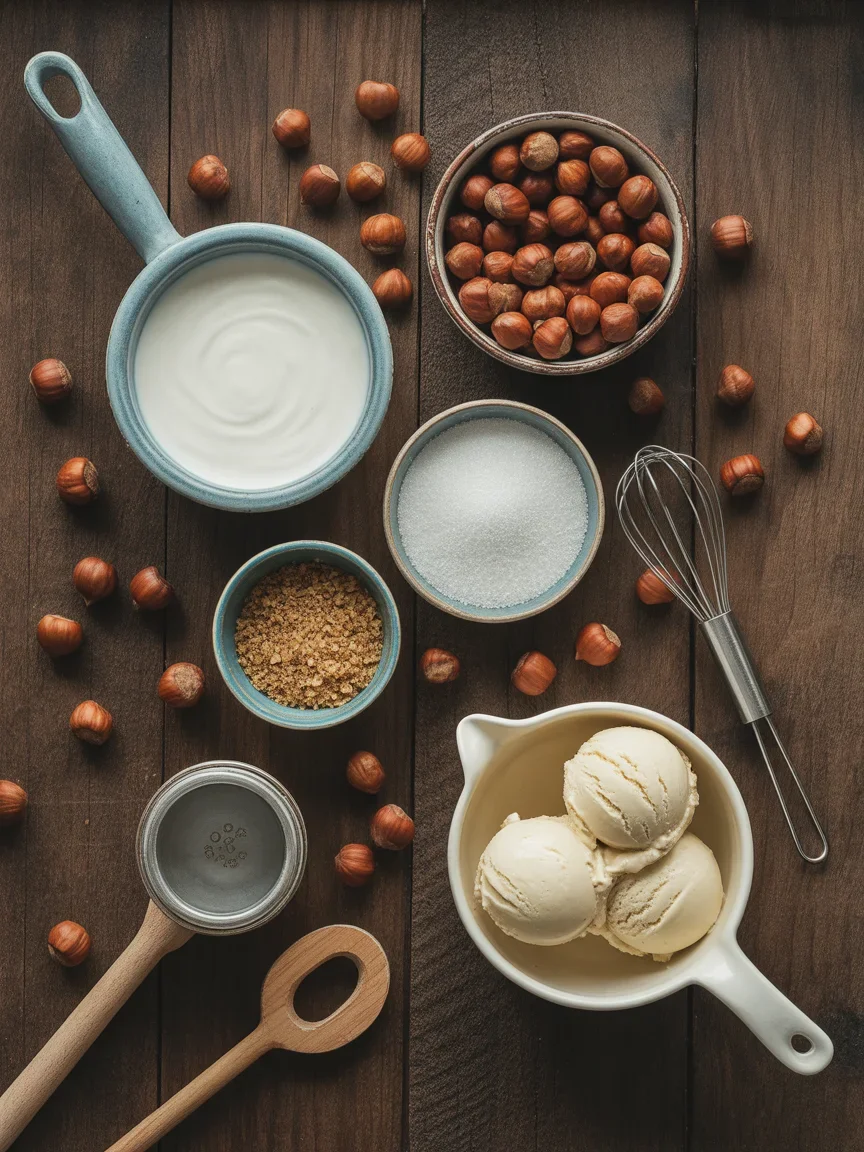 Helado de avellana