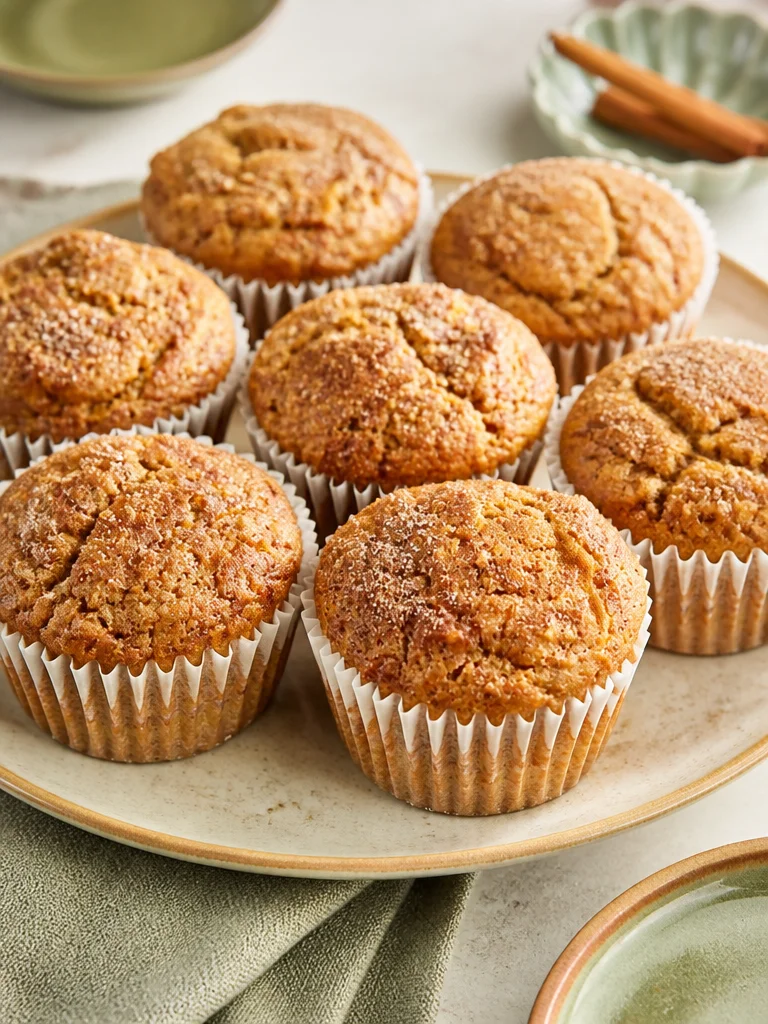 Deliciosos muffins de calabaza recién horneados