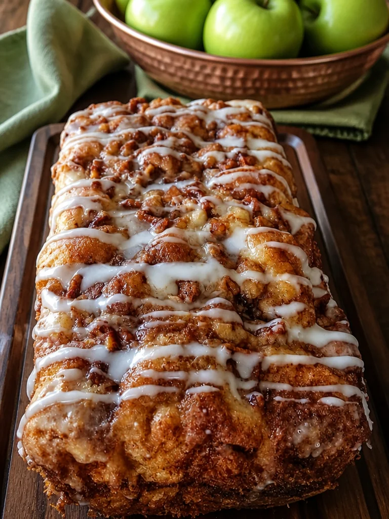 Delicioso pan de manzana frita con canela, fácil y rápido de preparar