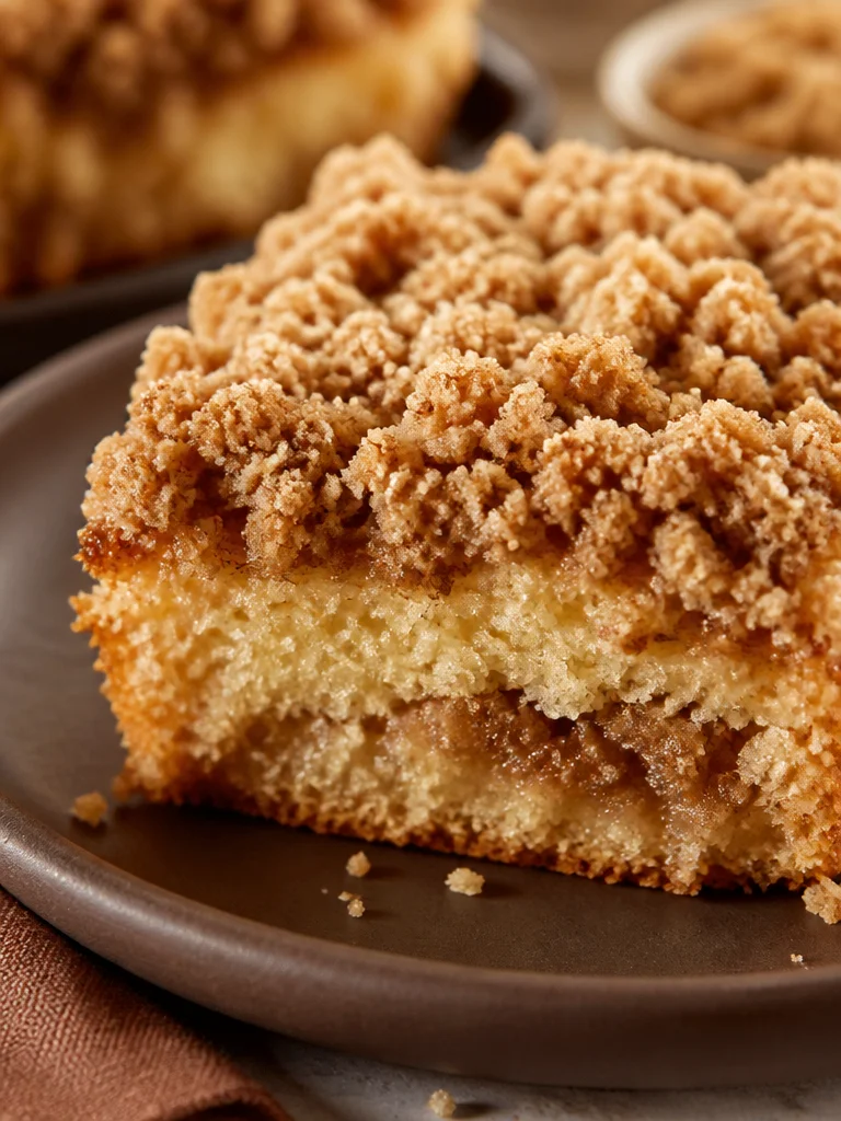 Pastel de café con migas de plátano, una deliciosa combinación de sabores