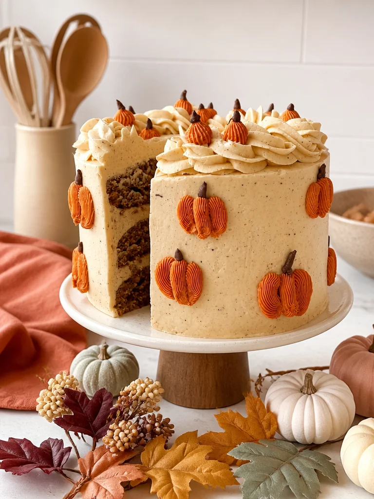 Pastel Vegano de Especias de Calabaza 馃巸 馃巶