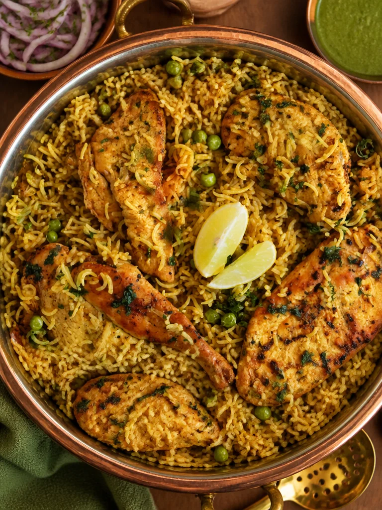 Pollo Mediterráneo cocinado con arroz en una sola olla, ideal para una cena rápida.