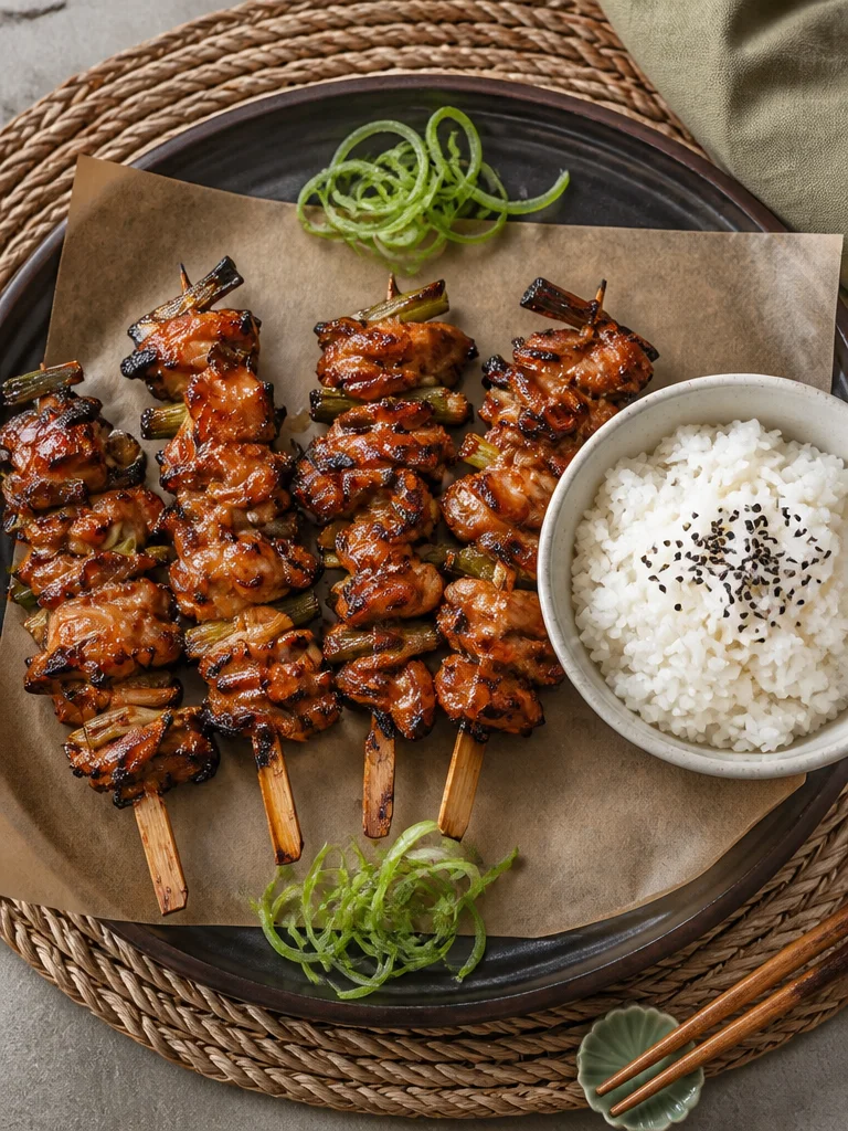 Pollo Teriyaki en un Palito
