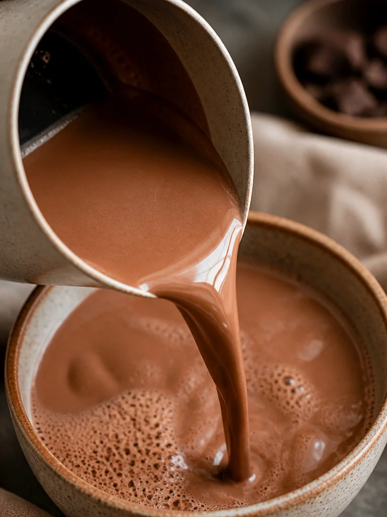 Receta de chocolate caliente casero en olla de cocción lenta