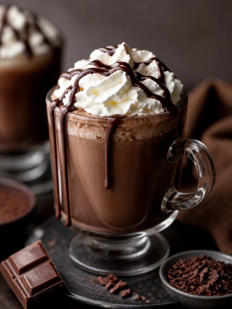 Receta de chocolate caliente estilo Starbucks con ingredientes y preparación