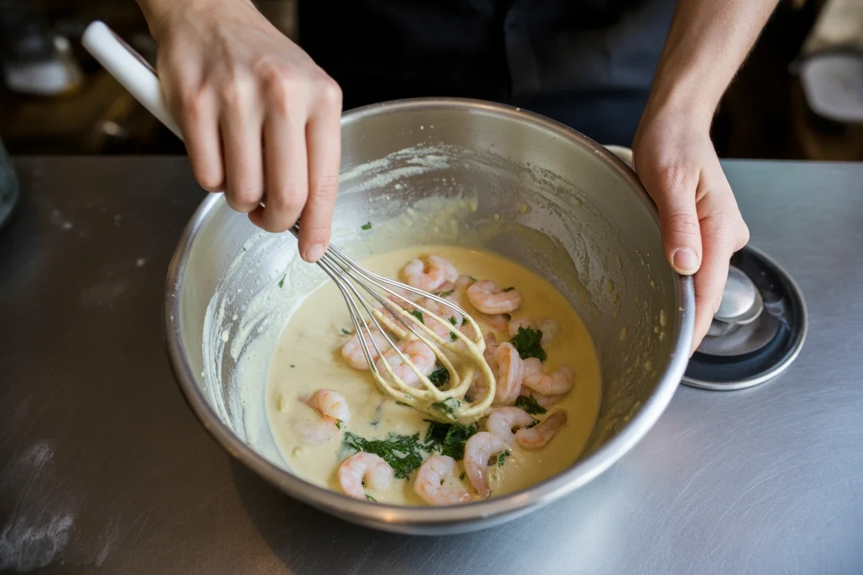 receta de cóctel de gambas con salsa rosa