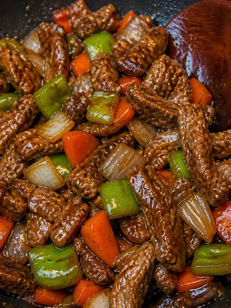 Delicioso filete de pimienta listo para servir en un plato gourmet