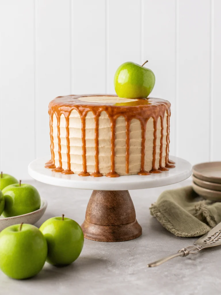 Receta de pastel de manzana en capas