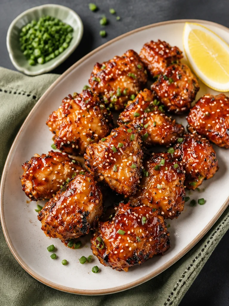 Receta de Pollo con Miel y Ajo cocinándose en olla de cocción lenta.