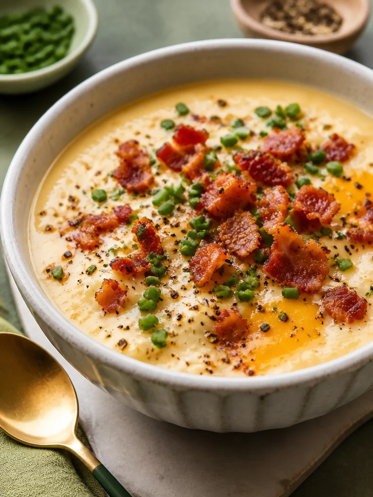 Receta de sopa de pollo keto en un tazón con verduras frescas